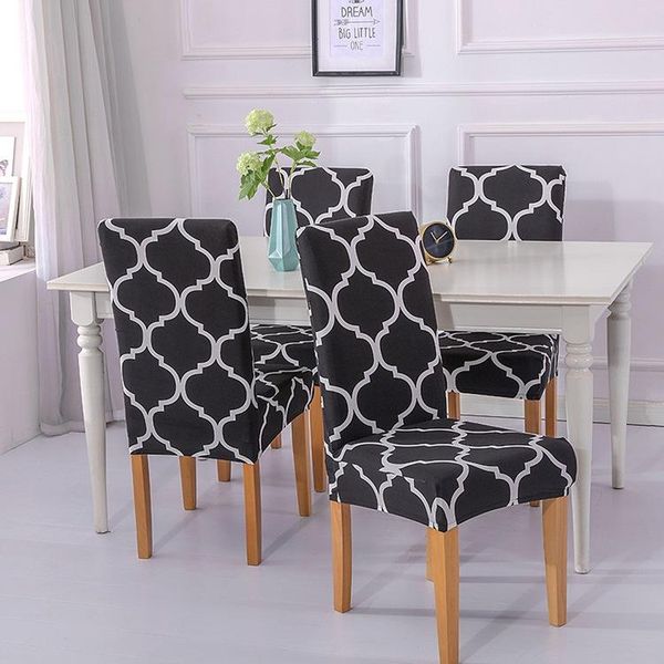 

chair covers microfine spandex banquet printed modern dining office cover home party