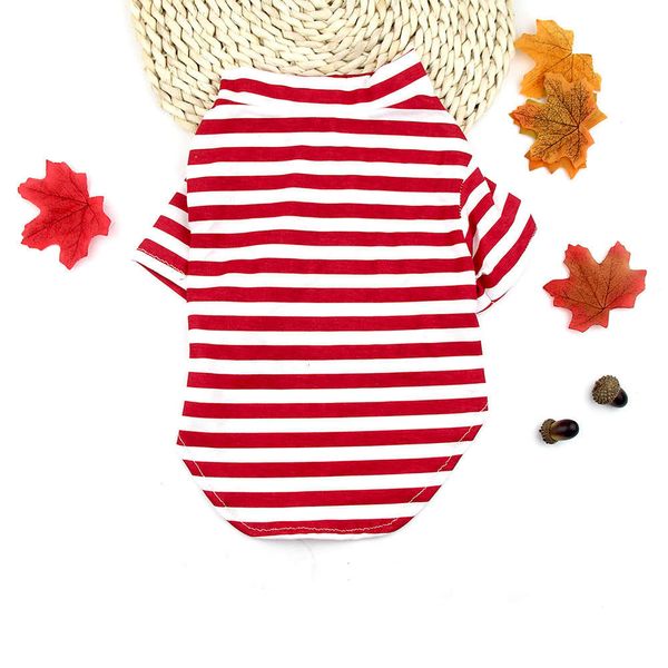 

spring and summer pet clothing striped shirt