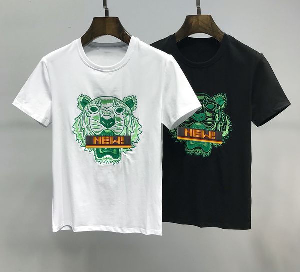 

fashion tiger head mens women designers t shirt #1810 europe off summer classic embroidery letters tees essentials luxurys white paris casu, White;black