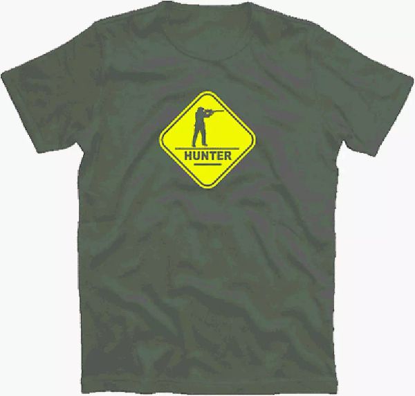 

hunter crossing chasseur chasse t-shirt 104-164, White;black