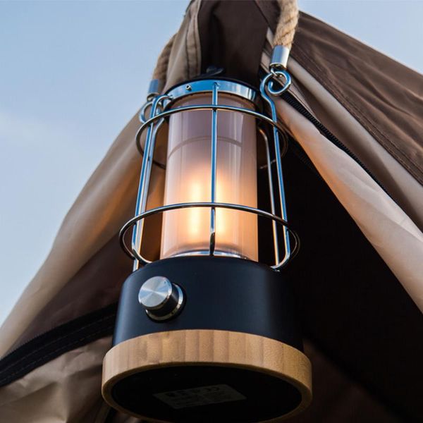 

outdoor wall lamps garden camping light retro horse lantern led rechargeable portable atmosphere household goods