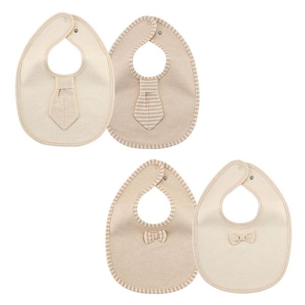 

bibs & burp cloths 2 pcs infant solid color bib cravat feeding cloth three-layer waterproof comfortable cotton saliva towel tie for 0-36m