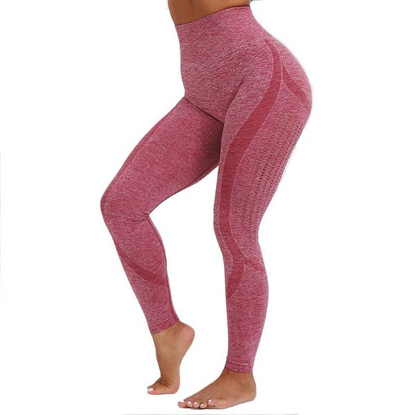 

2021women high waist seamless yoga legging solid color elastic sport pants fitness workout leggings women tights outfit