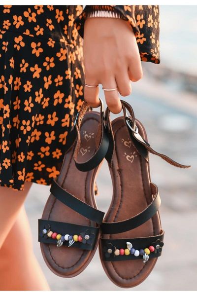 

sandals seherya black skin