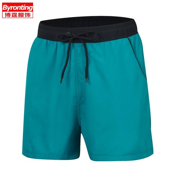 

men's solid color three quick drying mesh lined swimming trunks beach surfing pants