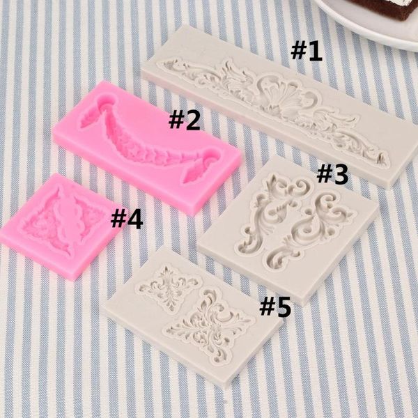 

baking & pastry tools baroque designed emboss silicone cake cookies decorating kitchen mould