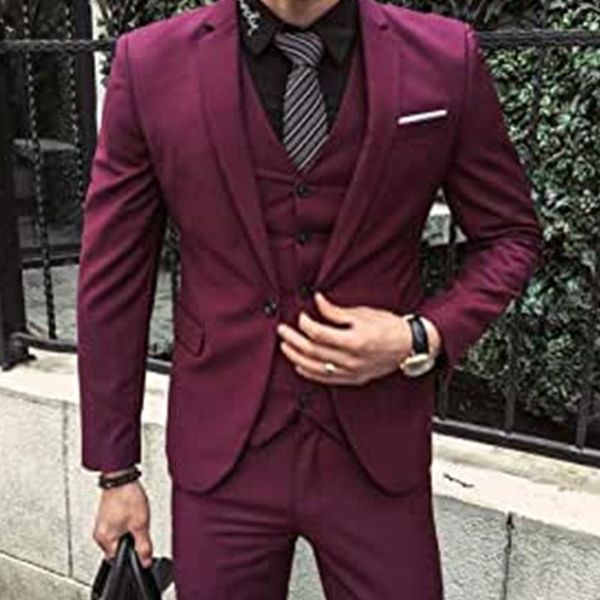 

men's suits & blazers 2021 autumn custom made fashion handsome claret men slim fit groomsmen tuxedo for wedding dress dinner party male, White;black