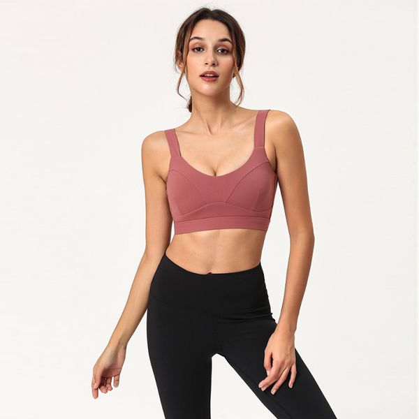 

lu yoga outfit with logo sports bra women's cross-lace running underwear beauty back fitness
