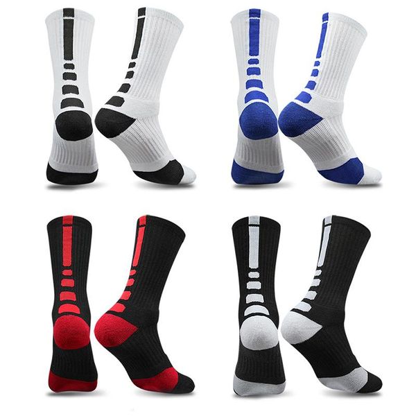 

men's socks men sports riding cycling basketball running sport sock hiking ski man kids bicycle skateboard slip winter soccer, Black