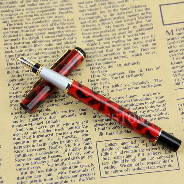 

fountain pens baoer 801 stainless steel metal medium nib pen student office writing wholesales