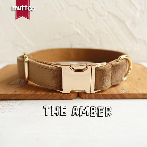 

dog collars & leashes 10pcs/lot muttco adjustable collar the amber flexible leash set for pets security training 5 sizes udc079j