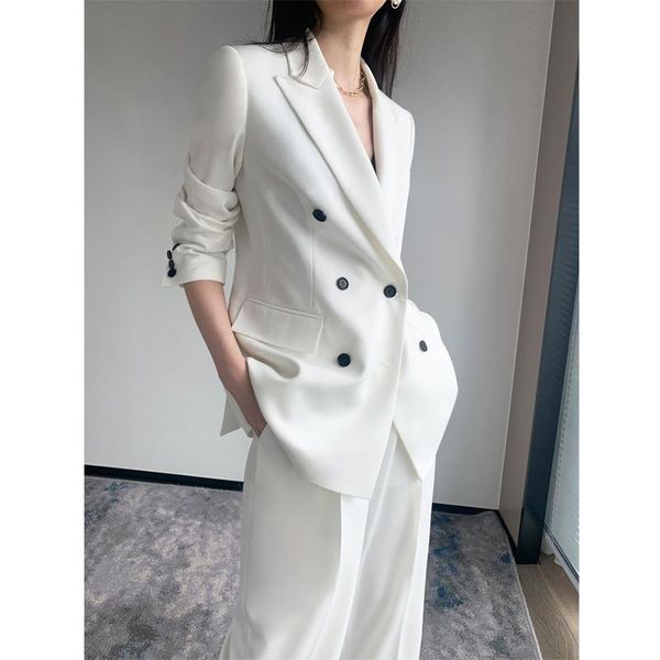 

women's two piece pants design office lady blazer and set for women white woman suits suit ensemble femme 2 pieces