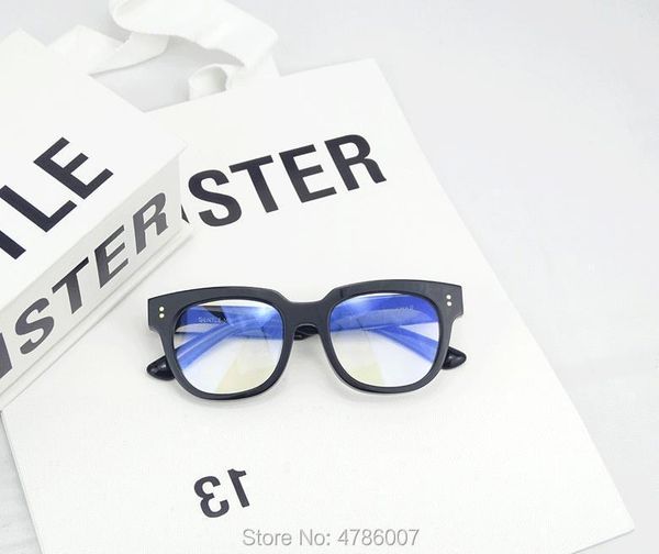 

fashion sunglasses frames 2021 round handmade acetate frame women johnny depp glasses men gentle brand designer computer optical spectacle m, Black