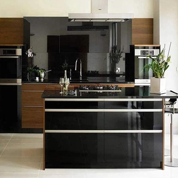 

self adhesive black wallpaper roll cabinets furniture decoration pvc film contact paper diy stickers solid color wallpapers