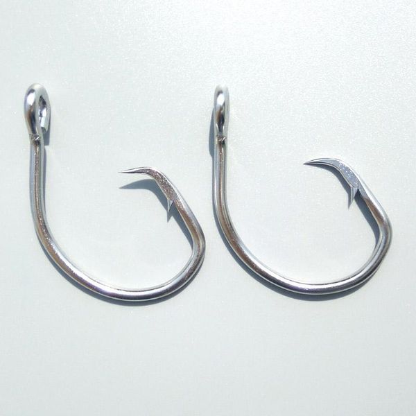 

5pcs 8/0#--20/0# sea fishing hook circle assist game stainless steel no rust hooks
