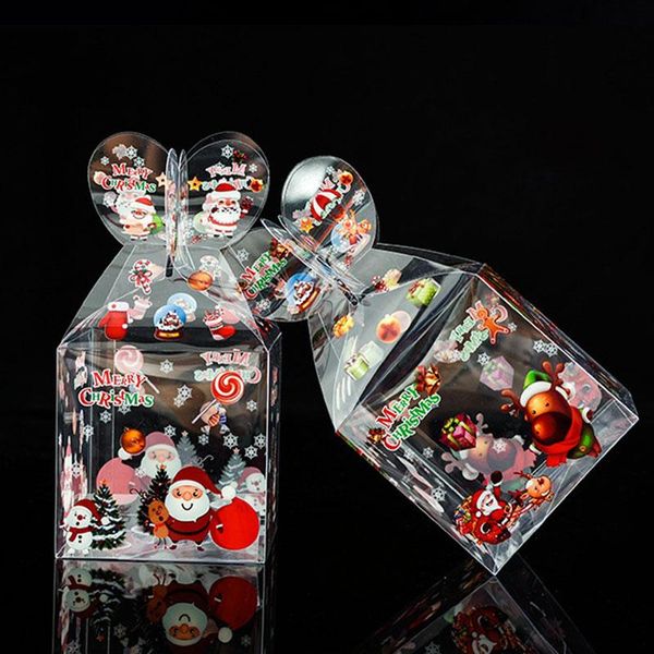 

gift wrap merry christmas apple box creative candy packaging boxes transparent cute cake cookies xmas