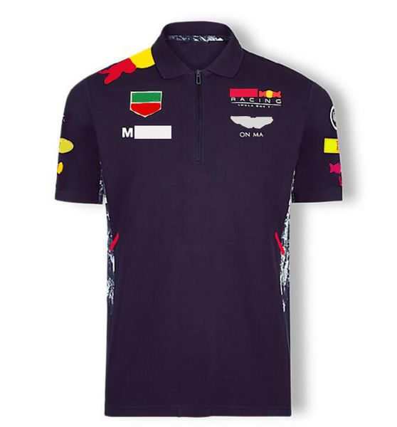 

formula one world championship f1 racing team logo lapel t-shirt polo short sleeve
