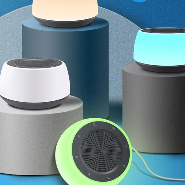 

white noise machine sleep portable automatic sound with light for baby flash heads