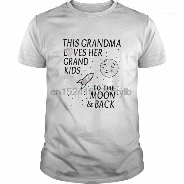 

men's t-shirts this grandma loves her grand kids to the moon and back shirt1, White;black