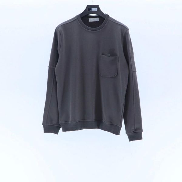 

men's hoodies & sweatshirts spring simple badge pocket sweatshirt, Black