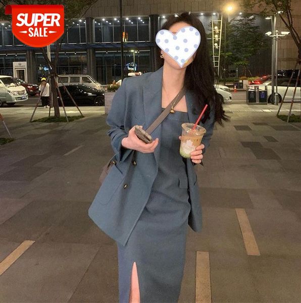 

western suit, skirt, korean style, two-piece suit #4q2a, Black