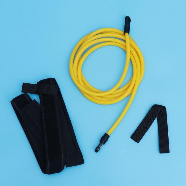 

pool & accessories swimming resistance belt set swim training band elastic exerciser with one waist strapk loop mesh bag (6x9x3m