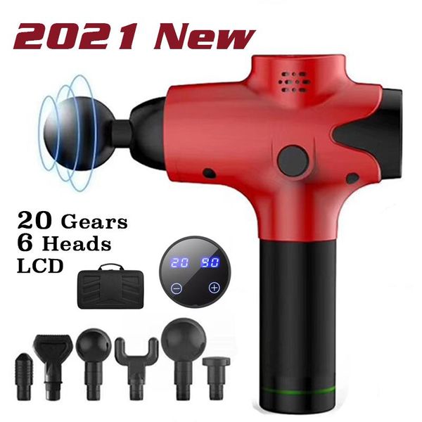 

massage gun carbon fiber fascia massager muscle relax electric lcd shaping face aplyes