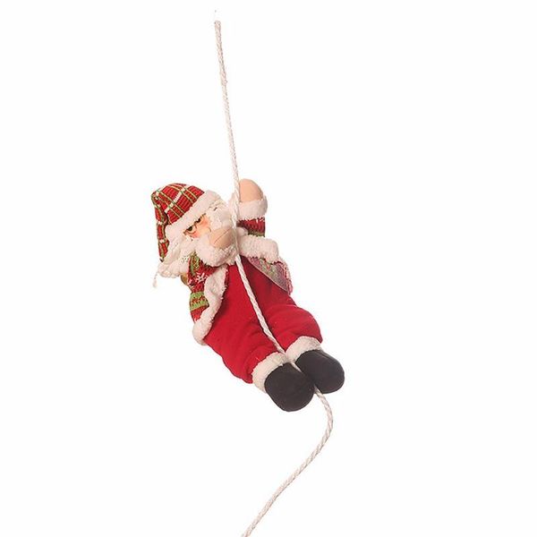 

christmas decorations santa climbing rope cute pendant 4 sizes optional f