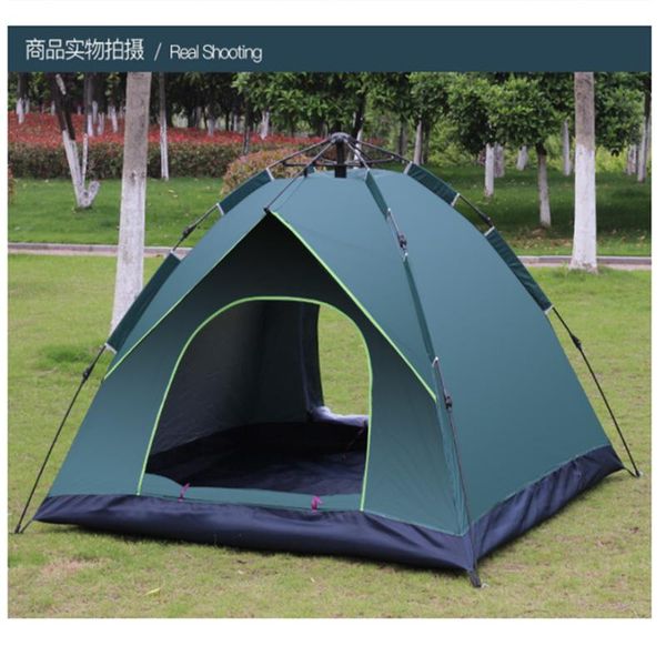 

tents and shelters three to four people camping tents, single-layer high-quality rain-snow-proof quick-opening outdoor in all seasons