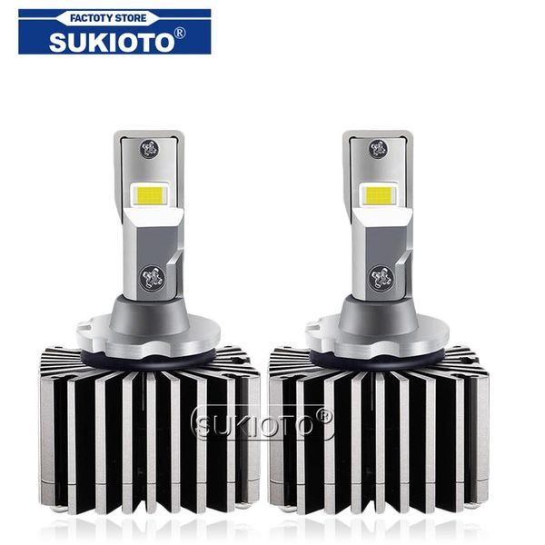 

car headlights sukioto high bright error canbus d1s d3s d2s d2r d4s d4r d5s d8s led headlight bulbs 100w for auto headlamp lights