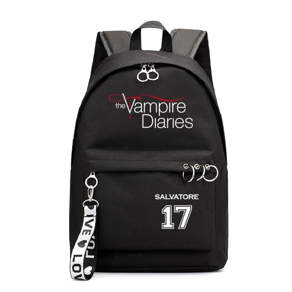 

backpack mochilas the vampire diaries students school bags teens bookbag men women lapknapsack boys girls book rucksack 2021