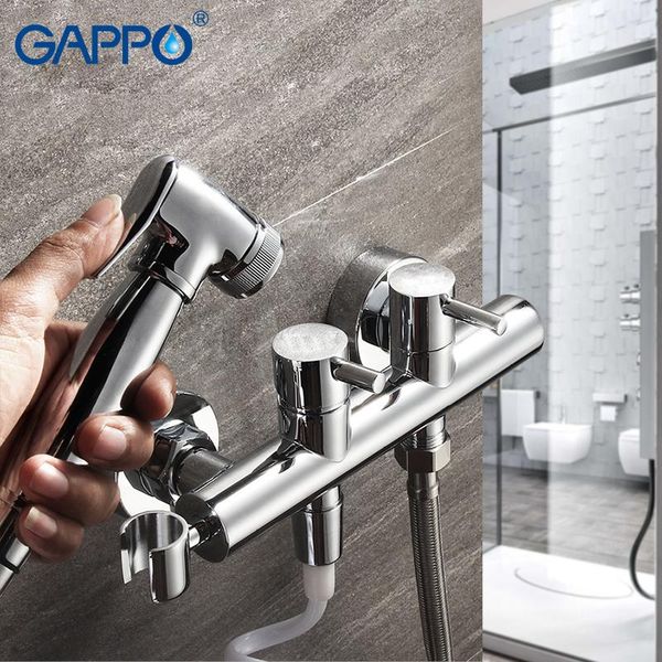 

wall mounted bidet faucets brass bathroom shower toilet sprayer muslim washer mixer faucet
