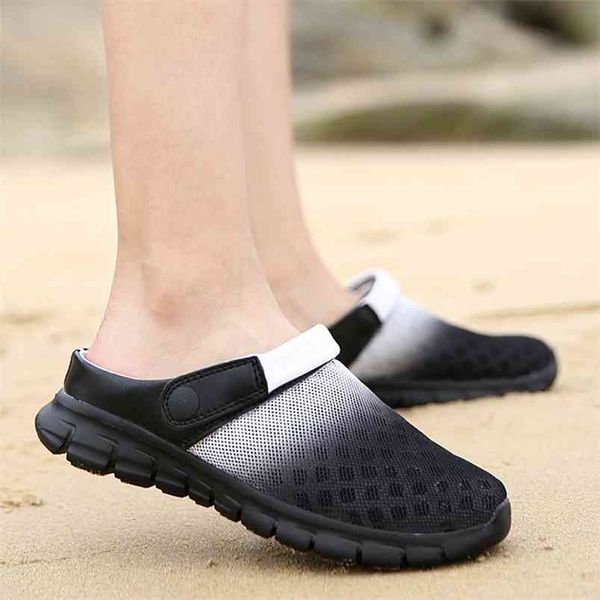 Breathable Mesh Men's Sandals: Fashion Slides for Beach and Water Activities - Summer 2021