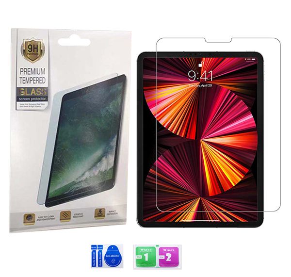 Para Samsung Tab A 10.1 S6 Lite 10.4 Limpar Vidro Temperado T510 T505 T290 0.33mm 9H Tablet Tela Protetor Filme Universal 7inch 8inch 9inch com pacote