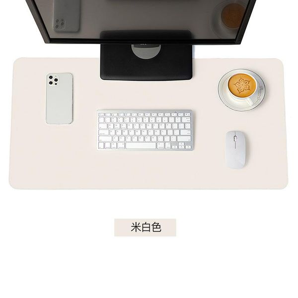 

mouse pads & wrist rests waterproof large pad gamer portable non-slip pu leather suede desk mat computer mousepad keyboard table mats candy