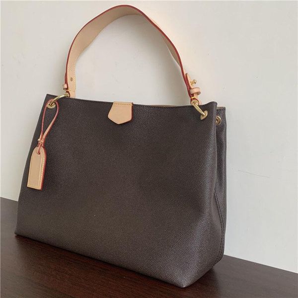 

womans handbags leather fashion classic women shoulder bag woman single handle tote shopping bags 39x12x34cm