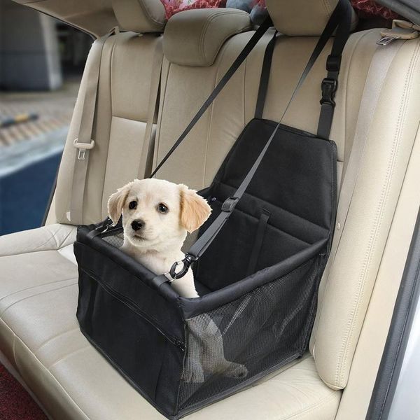 

car organizer pet seat for small dogs cats breathable waterproof travel carrier bag with safety leash