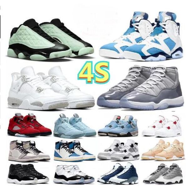 

1s og fragment 4s men basketball shoes sneakers 4 white oreo neon university blue 6s unc 11s cool grey red flint 13s singles day mens traine