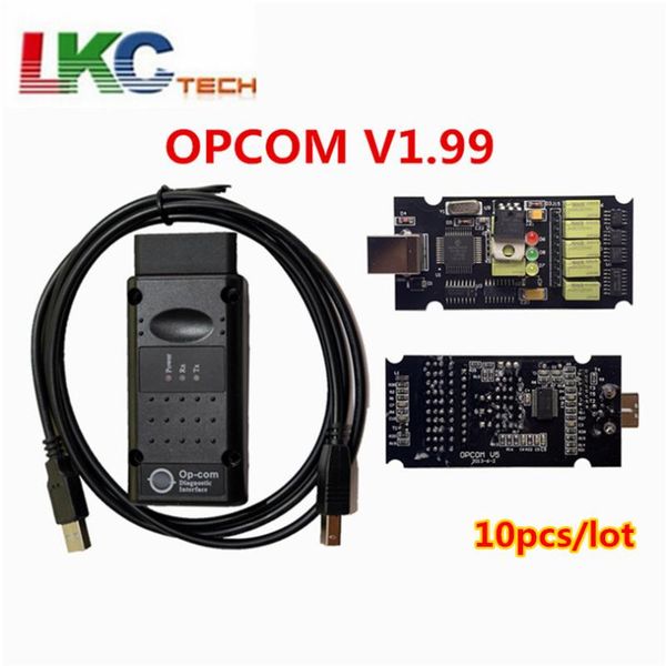 

code readers & scan tools 10pcs/lot dhl opcom v1.59 /1.70/ v1.95 /v1.99 for op-el diagnostic scanner op-com can-bus obd2 super