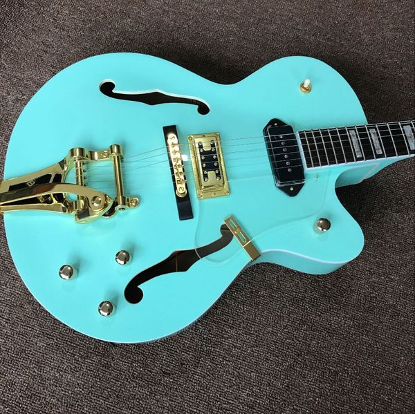 

custom shop,f hollow body jazz electric guitar pickups vibrato system