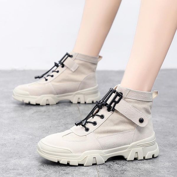 

boots autumn/winter women's woman platformthick heel student motorcycle short all-match thin female, Black