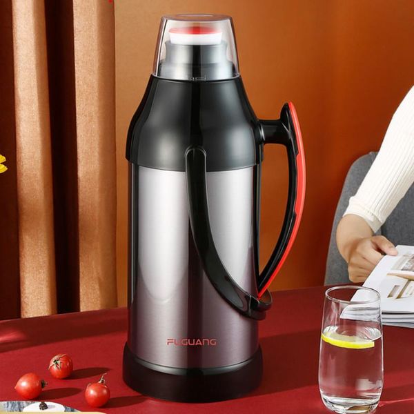 

water bottles 2l thermal flask large capacity stainless steel vacuum cold insulating coffee tea insulated pot da60bwh