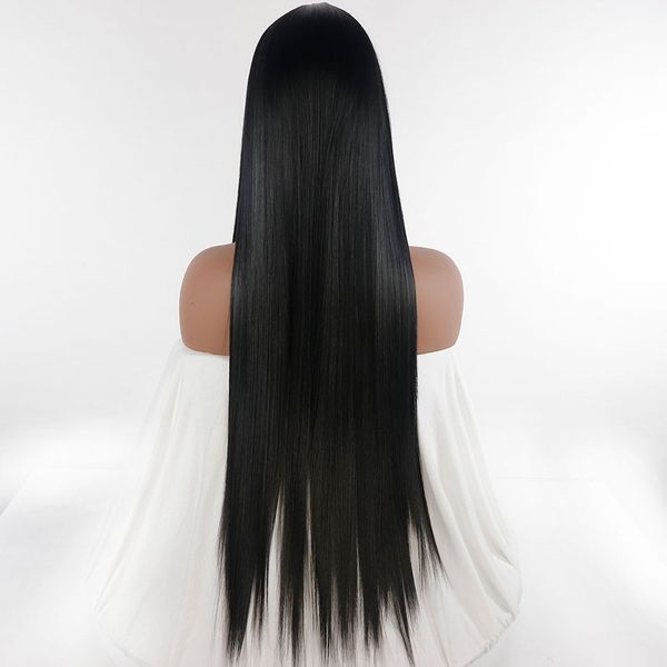 

straight lace human hair wigs for women preplucked 150%density human hair wigs remy straight indian full lace wig, Black