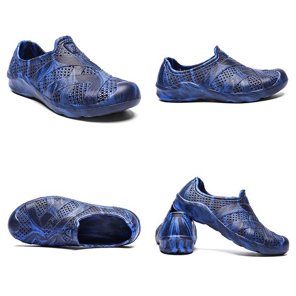 

men water shoes summer beach shoe blue white home outdoor soft work sneaker mens breathable sports trainer, Black