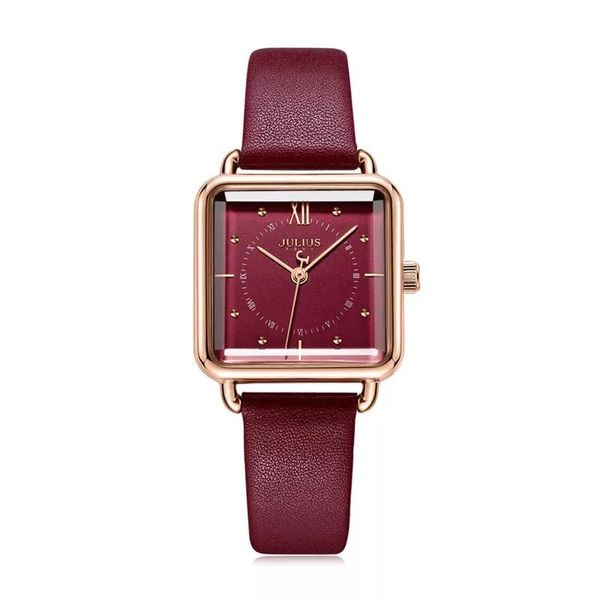

wristwatches korean style chic leather square retro genuine ladies sale watch temperament versatile quartz women's, Slivery;brown