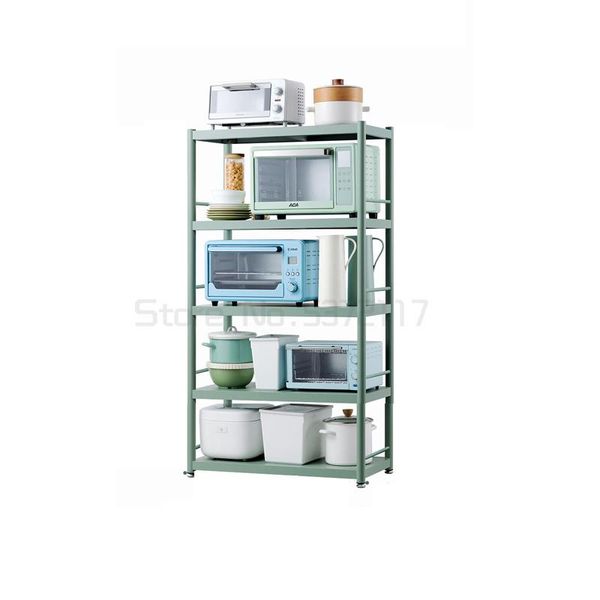

hooks & rails shelf floor multi-layer storage household stainless steel pan oven microwave cabinet