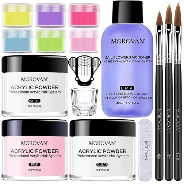 

acrylic nail kit powder with professional liquid monomer for extension brush art starter kits