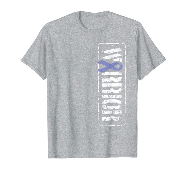 

esophageal cancer awareness - military warrior ribbon t-shirt, White;black