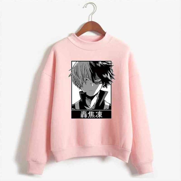 

my hero academia s todoroki long sleeve hoodie hooded coats unisex, Black
