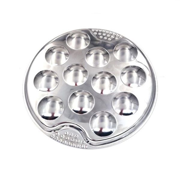 

dishes & plates dinner server 12 holes heat resistant mushroom escargot tableware easy clean snail plate dish el stainless steel lightweight